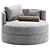 Elegant Winona Daybed by Cazarina 3D model small image 3