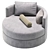 Elegant Winona Daybed by Cazarina 3D model small image 6
