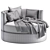 Elegant Winona Daybed by Cazarina 3D model small image 7