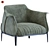 Luxurious ARCHIBALD LARGE Designer Armchair 3D model small image 4