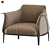 Luxurious ARCHIBALD LARGE Designer Armchair 3D model small image 6