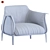 Luxurious ARCHIBALD LARGE Designer Armchair 3D model small image 7