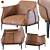 Luxurious ARCHIBALD LARGE Designer Armchair 3D model small image 9