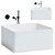 Consero 1200mm Freestanding Stone Bath 3D model small image 1