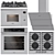 Korting Kitchen Appliance Set 3D model small image 2