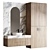 Seamless Bathroom Set with Gessi Mixer 3D model small image 4