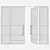 Premium Aluminium Door 348 3D model small image 4