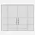 Premium Aluminium Door 348 3D model small image 5