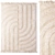 Natural Fiber Boho Rug 3D model small image 1