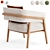 Stylish Altra Armchair: PotteryBarn Classic 3D model small image 3