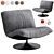 Baxter Marilyn Swivel Armchair 2015 3D model small image 4