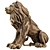 Regal Lion Statue 3D model small image 1