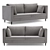 Convertible Sofa Lars Corona 7 3D model small image 1