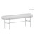 Viesso Inna Modern Wood Bench 3D model small image 2