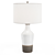 Vintage White Ceramic Table Lamp 3D model small image 1