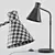 Modern Metal Table Lamp - Sleek Design 3D model small image 3