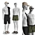 Beachwear Mannequins with Accessories 3D model small image 1