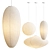 Sculptural Vitra Akari Pendant Lights 3D model small image 2