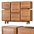 Modern Wood Dresser by Hookl und Stool 3D model small image 1