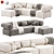 Stylish OFFO Modular Sofa Design 3D model small image 2