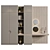 Sleek Wardrobe Storage Solution 3D model small image 1