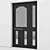 Sleek Aluminium Door Design 3D model small image 2