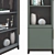 Urban Glass-Front Display Cabinet 3D model small image 2