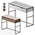 Nord Vanity Table in White 3D model small image 1