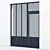 Modern Aluminium Door 356 Render 3D model small image 2