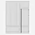 Modern Aluminium Door 356 Render 3D model small image 5