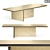 Modern Geometric Folio Table 3D model small image 1