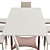 Velv Dining Chair and Impression Table 3D model small image 2