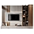 Modern TV Wall Decor Shelf 3D model small image 1