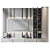 Modern TV Wall Decor Shelf 3D model small image 2