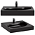  STWORKI Dublin Black Matte Sink 3D model small image 1