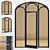 Corona Render Aluminium Door Model 3D model small image 1