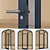 Corona Render Aluminium Door Model 3D model small image 3