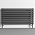 Textured Anthracite Horizontal Radiator 3D model small image 3