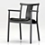 Traditional Wood Dining Armchair 3D model small image 2