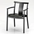 Traditional Wood Dining Armchair 3D model small image 3