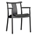 Traditional Wood Dining Armchair 3D model small image 5