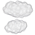 Metal Mesh Hanging Cloud Decoration 3D model small image 1