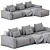 Sleek Loft Sofa, Modern Design 3D model small image 4