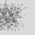 Scandinavian Crystal Chandelier Chrome 3D model small image 2