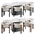 Modern Dining Set Boss Ceramics 3D model small image 1