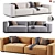 Modern Modular Leather Sofa by Radcliffe 3D model small image 1