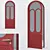Corona-Rendered Aluminium Door Model 3D model small image 1