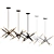 Versatile Sputnik Linear Chandelier 3D model small image 4