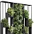 Metal Frame Vertical Garden Partition 3D model small image 3