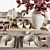  Elegant Tableware Set for 21 3D model small image 5